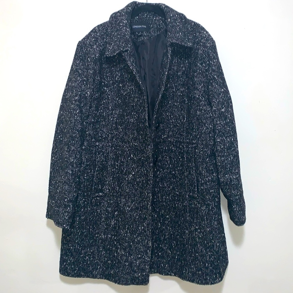 London Fog Boucle Winter Coat woman XL